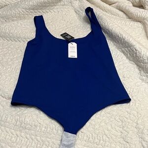 Royal Blue Sleeveless Bodysuit
